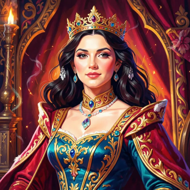 Digital Art AI image — portrait of a queen, ornate, vivid