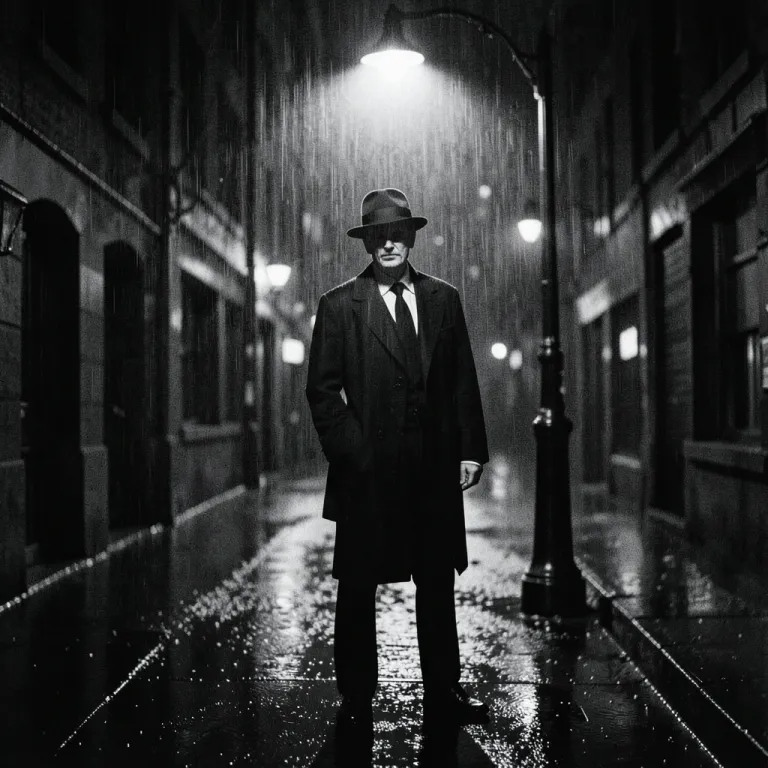 Film Noir AI image example
