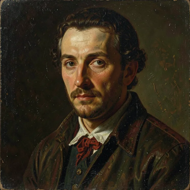 Oil Painting AI image — portrait in Rembrandt lighting