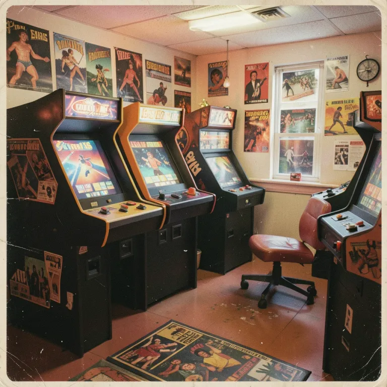 Retro AI image — 80s arcade interior