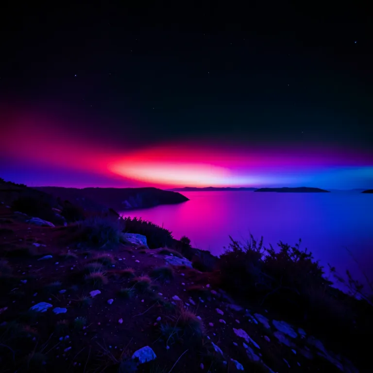 Wallpaper AI image — abstract neon gradient, dark background