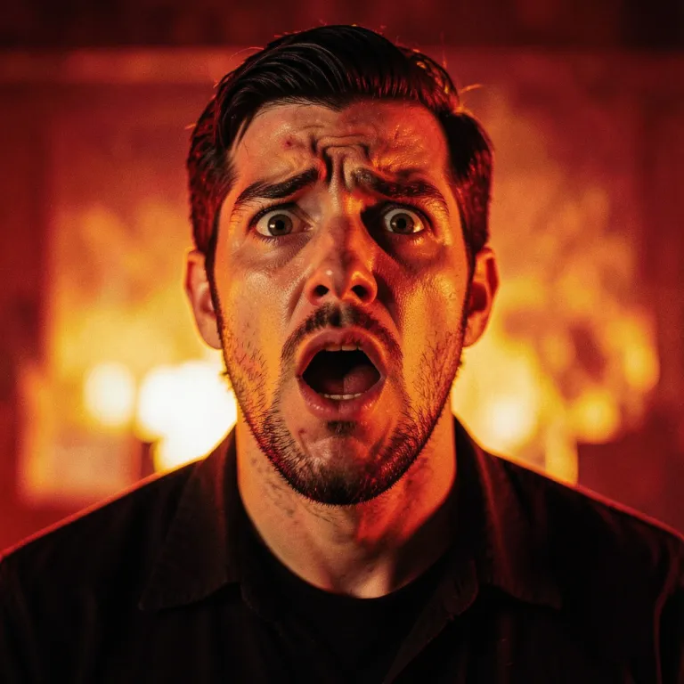 YouTube Thumbnail AI image — shocked reaction backdrop, red and yellow tones